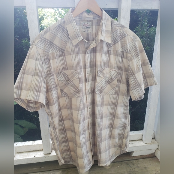 Y2K Lucky Brand Retro Western Wear Snap Shirt!!! - Picture 10 of 10